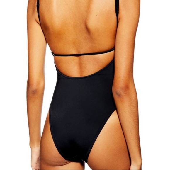 TopShop Split Middle Neoprene One Piece - Picture 2 of 6